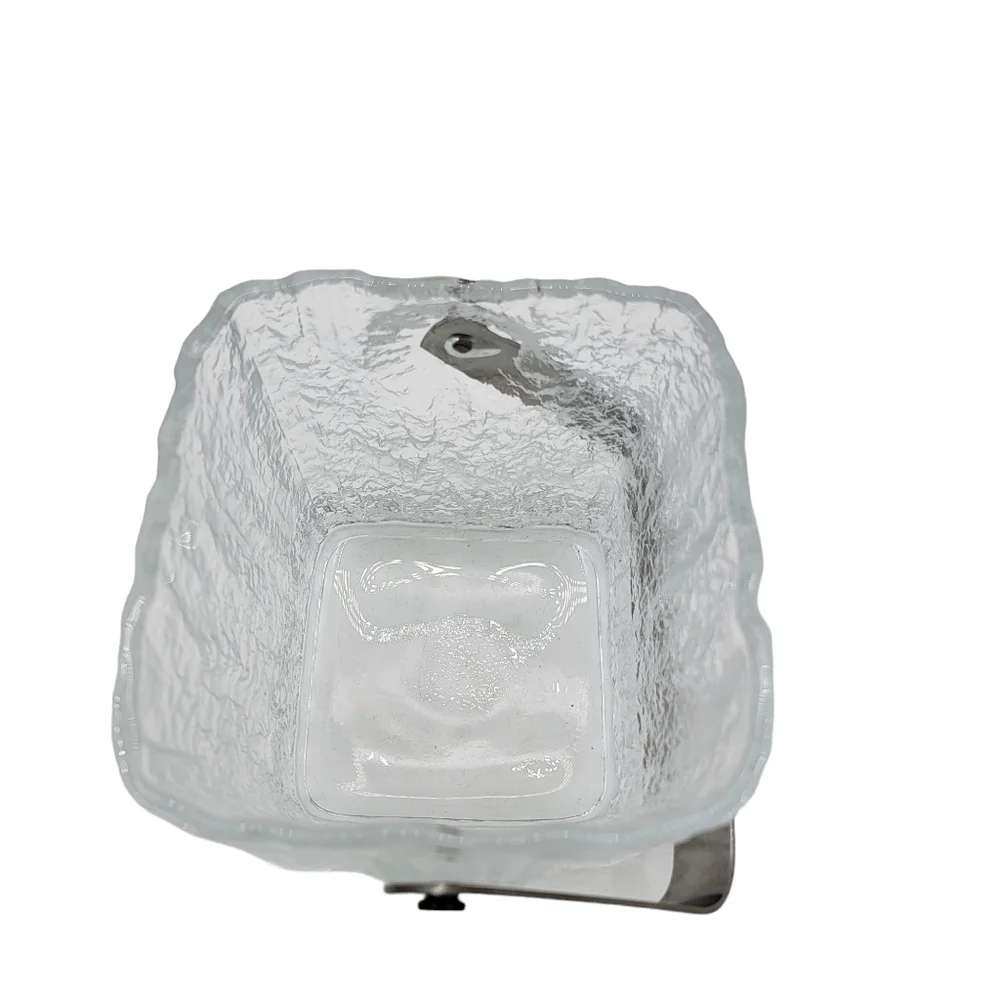 Vintage 1960s Century Modern Crystal Glass Original Ice Bucket